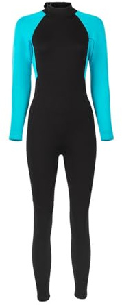 ZAICOLER 3mm SCR Neopren Helkroppsdykardräkt Långärmad Våtdräkt, | med termisk värme Quick Dry Stretch Fit, Kvinnor Surfing Snorkling Scuba-dräkt för paddleboard Kajakpaddling
