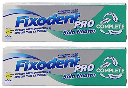 Fixodent Pro - Cuidado neutro (47 g, 2 unidades)