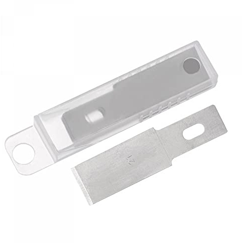 sourcing map 43,5x11,6mm Artesanal Cuchillo Hojas Alta Velocidad Acero Aficionado Hojas Juego 10