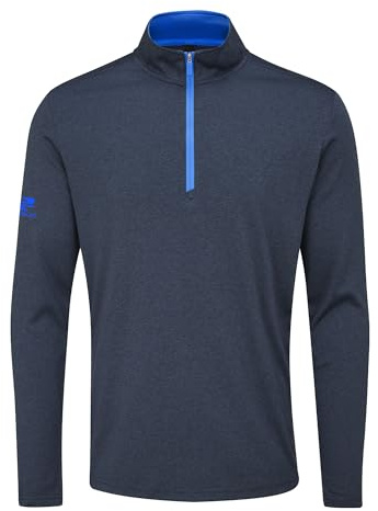 Stuburt Men's Tern Breathable Windproof Moisture Wicking Pullover Sweater, French Navy, XL