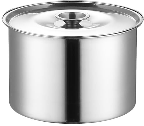 PRETYZOOM Tarro De Condimento De Acero Inoxidable Con Tapa Contenedor De Sal Y Especias Para Cocina Té Azúcar Y Caramelos Para Hogar Restaurante Hotel 4.72X4.72X3.34In