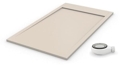 PLATO DE DUCHA AMBIENTE CREMA - 70x100cm - resina con cargas minerales