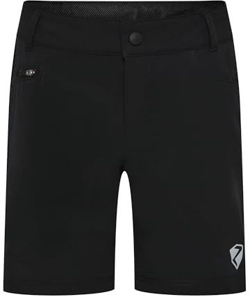 Ziener Kinder NADO X-Function Fahrrad-Shorts mit Innenhose - Mountainbike/Outdoor/Freizeit - atmungsaktiv,schnelltrocknend,gepolstert, Black, 140