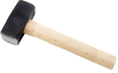 FERROTECH Maceta de albañil cuadrada con mango de madera 2 Kilos