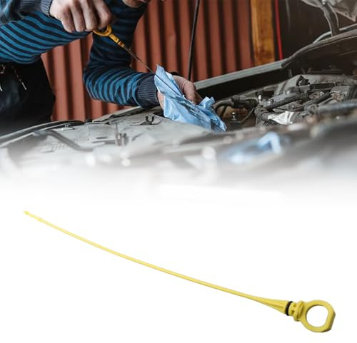 Getdoublerich Asta livello olio per Ford Fiesta V Fusion 1.4 TDCi, indicatore dell'olio motore ABS giallo compatibile con Mazda 68-75 PS, OE 1331073