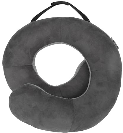Travelon Deluxe Wrap-n-Rest Pillow, Dark Gray/Light Gray