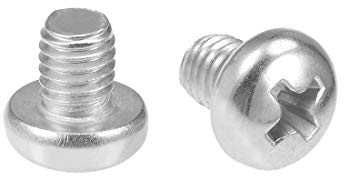 sourcing map m5 x 6 mm tornillos de máquina phillips cruz pan cabeza tornillos tornillos sujetadores 20 unids