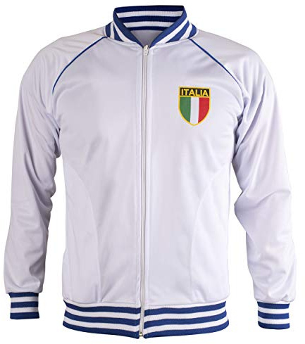 JL Sport Italia/Italia Giacca Retrò Calcio Tuta Cerniera Giacca Uomini - M