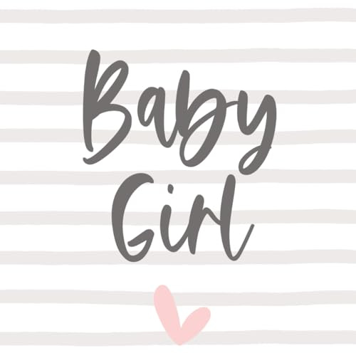 Baby Girl Babyparty Gästebuch Mädchen Babyshower Erinnerung Buch Baby Party Gastgeschenk | Geschenk für frisch gebackene Eltern zur Geburt: blanko 80 Seiten 21cm x 21cm (quadratisch)