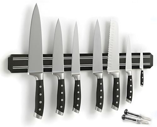 BLADO Magnetic Knife Holder for wall, 22 Inch Magnetic Knife Strip, Magnetic Knife Rack with Ultra Strong Magnet, Kitchen Utensil Holder, Tool Holder, Multipurpose Knife Magnetic Strip (55cm)