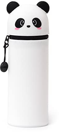 Legami Kawaii Federmäppchen 2 in 1 aus weichem Silikon, Panda