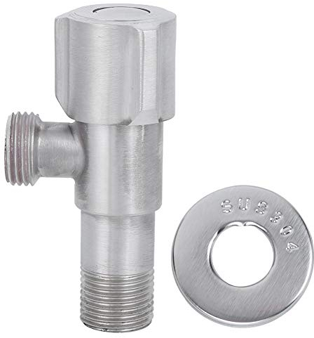 Valvola di Arresto Angolare con Filettatura G1/2in, Valvola di Arresto Caldo Freddo in Acciaio Inox Valvola di Arresto ad Angolo Valvola ad Angolo del Rubinetto per la Casa