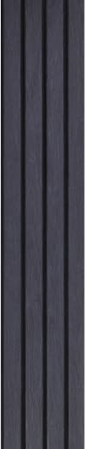 Kunststoffpaneele Anthrazit Planken Fassadenpaneele Fassadenverkleidung Giebelverkleidung Holzoptik Wandpaneele Wandverkleidung Unterdachpaneele (Paneele Planken 1,50 x 0,24m Anthrazit)
