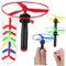 TOYANDONA 1set Pull String Flying Disc Toys Interactive Fun Flying Helicopter Toy Launchers Discs for and