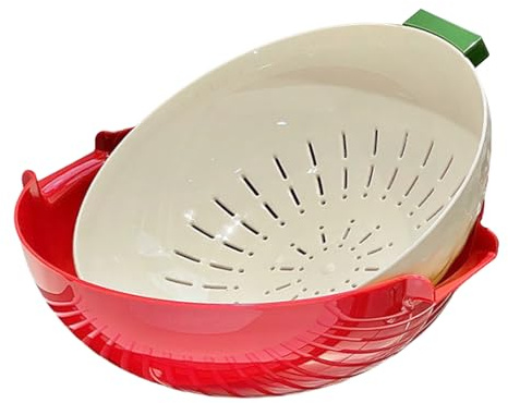 Scodella per Lavare Frutta,Ciotola per Lavare Frutta e Verdura - Utensili Di Pulizia Cucina, Colino Per Insalata Verdura Frutti Di Bosco Cibo Casa Picnic Appartamento Barbecue