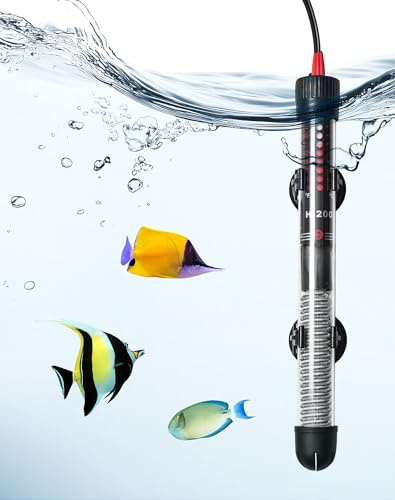 LUNEKUCK Chauffage Aquarium 100W pour 60-120L Chauffage pour Aquarium avec réglage 20–34°C