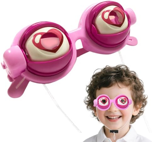 Eyeball - Occhiali divertenti per spettacoli teatrali, feste, cosplay, per bambini e adolescenti, creatori di contenuti, feste in costume, festival, feste, celebrazioni, riunioni di famiglia