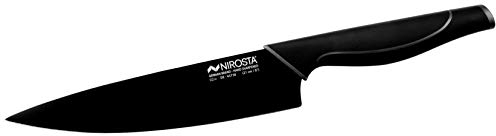 Nirosta Cuchillo Chef Wave. Polipropileno, elástomero y acero inoxidable. Negro y gris. 21/35cm. 1ud.