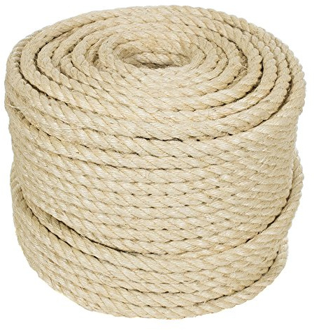 Rope & Cord Natural Fiber Sisal Rope - 25 Feet | 3/4 Diameter