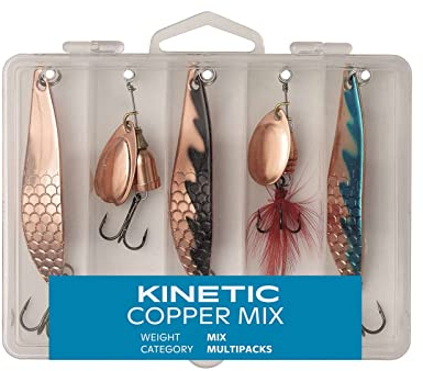 Kinetic Copper Mix Spinnköder Set bleifrei – Angelset Raubfisch