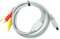 Kabel, 1,6 m, 3 RCA AV, Anschluss an 3 Cinch-AV-Stecker, kompatibel mit Wii 2501