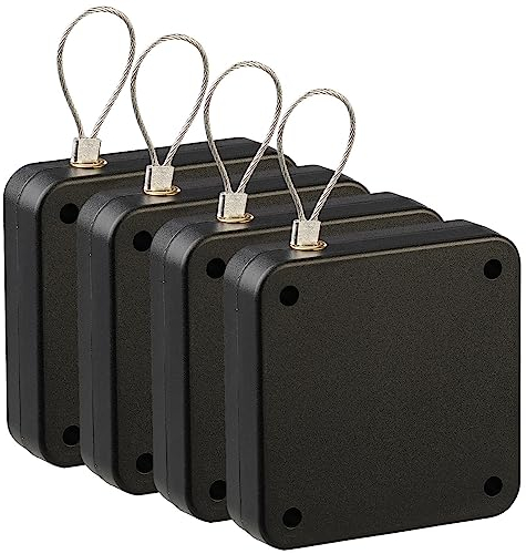 4 ferme-portes automatiques avec cordon coulissant - coloris noir [AGT]