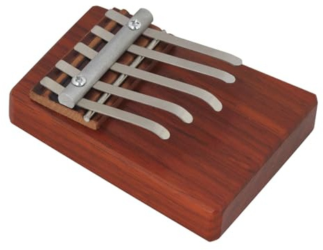 Pianoforte portatile a 5 tasti Kalimba Pianoforte in legno di acacia pianoforte pollice strumento musicale regalo per bambini e adulti