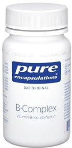 Pure Encapsulations B-Complex | 8 B-Vitamine im optimalen Verhältnis | B1, B2, B6, B12, Biotin, Folat (als Metafolin), Niacin (B3), Pantothensäure (B5) in aktivierter Form | 30 Kapseln (1 Monate)