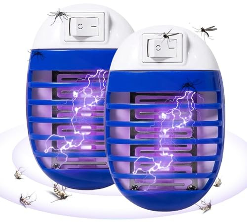 Piège à mouches électrique, piège à mouches à fruits avec lumière UV, piège à mouches haute puissance, piège à moustiques à brancher pour l'intérieur de la maison