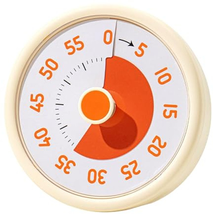 Visuell Timer | Visuell Klocka I Regnbågsfärger,60 Minuters Alarmklocka Nedräkningsschema För Borsta Tänder Hemundervisning Träning