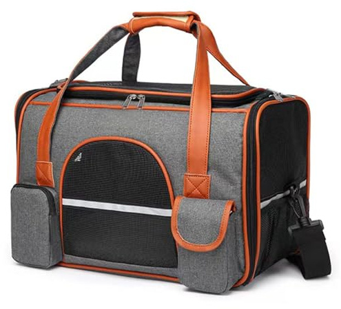 Cat Carrier, Portable Dog Carrier Bag, Soft-Sided Small Animal Carrier, Airline Approved Pet Transport Carrier With Top-Opening