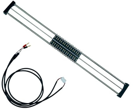 Hellery Roulement de Voie pour Tapis Roulant de Train, Accessoires de Train Miniature Ho à L'échelle 1:87, Fiable et Professionnel, de 50 Cm, avec Ligne