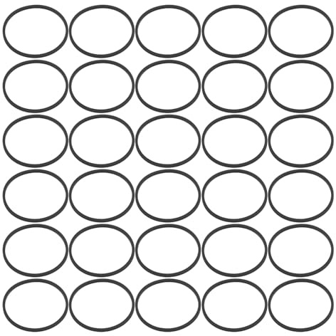 IWOWHERO 30 Correas de Goma para Grabadora de Casete, 44 Mm de Ancho, Juego de Repuesto para Transmisión por Correa en Reproductores de Dvd, Vcr y Pletinas, Kit Multicolor para Reparación