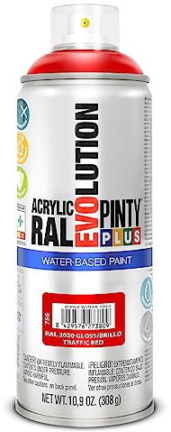 Pintura EN Spray PINTYPLUS Evolution Water-Based 520CC RAL 3020 Rojo TRÁFICO
