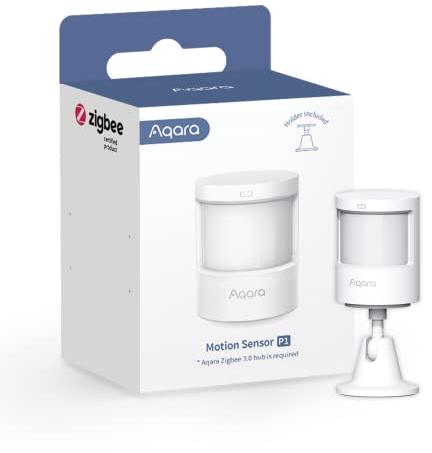 Aqara Motion Sensor P1(Upgraded Version), REQUIRES AQARA HUB, 5-Year Battery Life, Configurable Detection Timeout, for Alert System and Automations, Compatible with HomeKit, Alexa, IFTTT