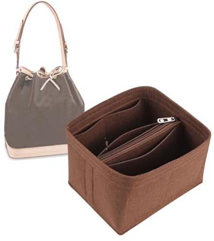 Lckaey Geldbörsen-Organizer für BB-Eimer-Tasche, Pe Noe Tasche mit Reißverschluss-Einsatz