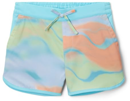 Columbia Youth Girls Sandy Shores Boardshort, Aquamarine Undercurrent, Medium