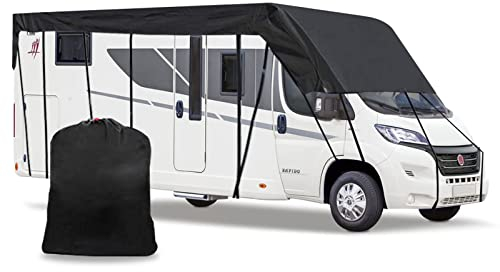 Soekodu Lona de Protección de Techo de Caravana, Impermeable 210D Cubierta de Caravana, 8,5 X 3 Metros/28 X 10 Pies Funda Caravana (8.5 x 3 m/334 x 118 Pulgada)