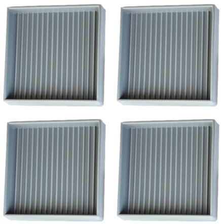 Möbeluntersetzer, 6,4 cm, quadratisch, Gummi, rutschfeste Bodenschutz-Pads für Teppich, Holz, Boden, Sofa, Tisch, Grau, 4 Stück