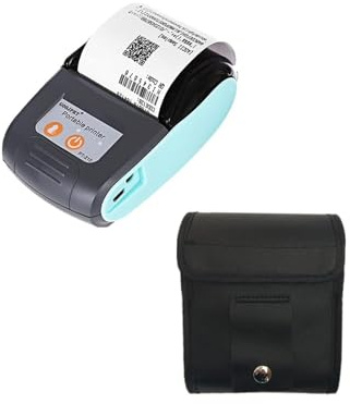 Impresora De Mano, Mini bolsillo inalámbrico Recibo Termal Impresora Bluetooth Compatible con tinta Menor Máquina Impresoras Impresoras Teléfono Móvil Papel de caja de la estuche Imprima En Cualquier