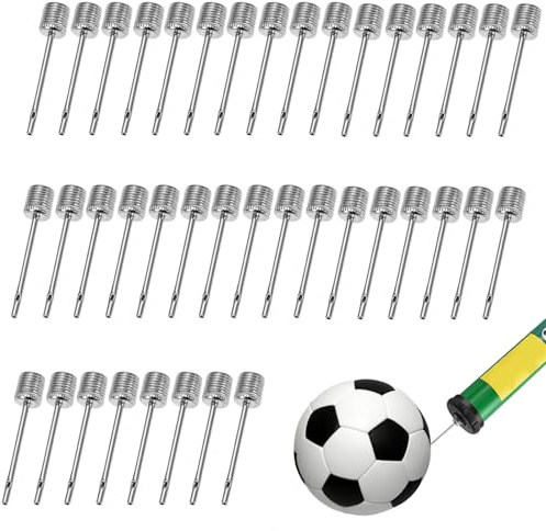 40 Pcs Football Pump Needles, Football Pump Adapter Needle With Side Holes, Ball Needle for Pumps Ball Inflator Needles, for Inflating SportsBall Volleyball, Handball and Basketball Etc