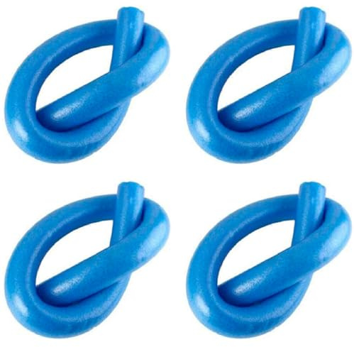 AC - Pack de 4 Churros de Natación - Tubo Flotador Espuma - Habilitación - Palo Flotador - 150 cm - Color Azul