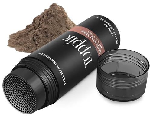 Claglamatree Streuhaar zur Haarverdichtung, für volles und dichtes Haar, 27.5g (Mittelbraun)