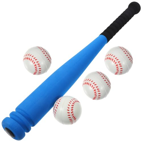 Supvox Baseballschläger- Und Ball-Sets 1 Set Outdoor-Baseball-Set Für Teenager Kunststoff-Baseballschläger Ballspielzeug Für Jugendliche Anfänger Indoor-Outdoor-Baseball-Sportspiel