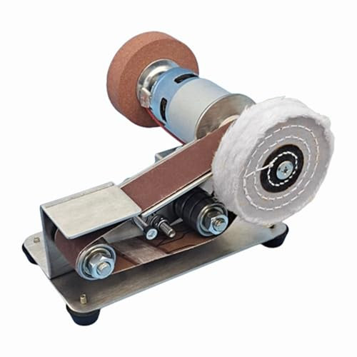 Mini Belt Sander, 15° Electric Knife Sharpener, 7-Speed Bench Grinder Polisher (4000-9000RPM), Bench Sander - Ultimate Kit for Knife Making, Woodworking, Metalworking