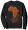 Afrika Karte Kente African Print Kente Tuch afrikanische Wurzeln Sweatshirt