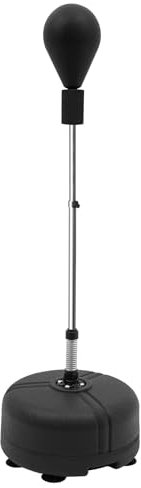 CHIMHOON Boxsack Stehend, Erwachsene Standboxsack, Punchingball, Verstellbar Erwachsene Kinder Boxen Punchingball, Boxen Ausrüstung, Workout-Ausrüstung, Stressabbau & Fitness (Schwarz)