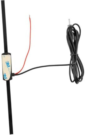 QUMIIRITY Antenna Amplificata Per Auto Tv Radio Fm Am Booster Segnale Omnidirezionale Per Ricezione Am Fm Adatta Veicoli Suv e Auto Montaggio Facile Su Parabrezza