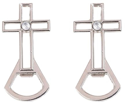 Heavy Duty Alloy Cross Shape Wine Opener Universal Cross Design Bottle Opener Accessories Family and Social Occasion Home Tools