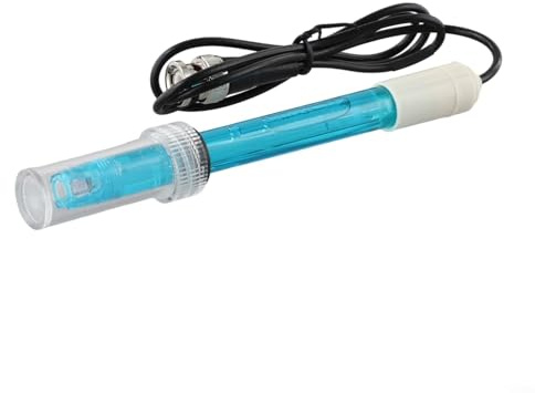 Digital Water Quality Testing Monitor, PH Meter Electrode Probe With BNC Connector For Aquarium Fish Tank Hydroponics 0-14 PH Range(Blue)